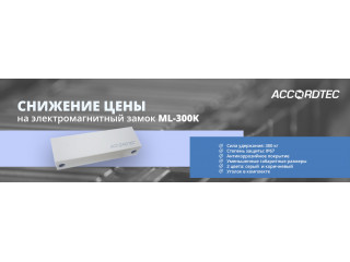 Снижаем цены на электромагнитные замки ML-300K!